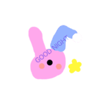 Rabbit stamps うさぎのぴょんぴょん（個別スタンプ：5）