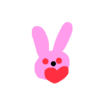 Rabbit stamps うさぎのぴょんぴょん（個別スタンプ：6）