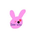Rabbit stamps うさぎのぴょんぴょん（個別スタンプ：9）