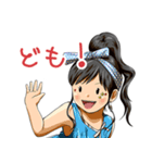 ひとこと女の子スタンプ（個別スタンプ：2）