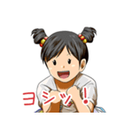 ひとこと女の子スタンプ（個別スタンプ：7）
