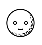ゴルフボールの笑顔スタンプ（個別スタンプ：7）