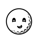 ゴルフボールの笑顔スタンプ（個別スタンプ：14）