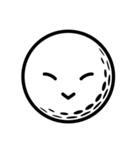 ゴルフボールの笑顔スタンプ（個別スタンプ：15）