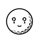 ゴルフボールの笑顔スタンプ（個別スタンプ：24）