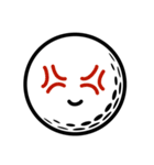ゴルフボールの笑顔スタンプ（個別スタンプ：27）