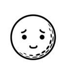 ゴルフボールの笑顔スタンプ（個別スタンプ：31）
