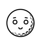 ゴルフボールの笑顔スタンプ（個別スタンプ：33）