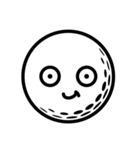 ゴルフボールの笑顔スタンプ（個別スタンプ：34）