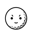 ゴルフボールの笑顔スタンプ（個別スタンプ：37）