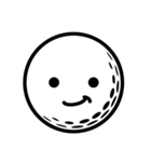 ゴルフボールの笑顔スタンプ（個別スタンプ：38）