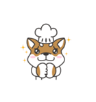 Shibaken Chef-First set of LINE stickers（個別スタンプ：16）