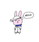 おしゃれうさぎのバニ子さん（個別スタンプ：1）