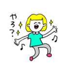 ❤️【博多弁】おかっぱ女子金髪❤️（個別スタンプ：33）