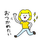 ❤️【博多弁】おかっぱ女子金髪❤️（個別スタンプ：40）