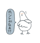 白い鳩のニコラちゃん（個別スタンプ：22）