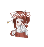 紅色髪の女の子＋‪α（個別スタンプ：2）