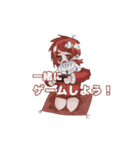 紅色髪の女の子＋‪α（個別スタンプ：5）