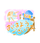 ふんわり絵本風女の子スタンプ日常敬語（個別スタンプ：1）