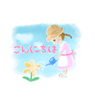 ふんわり絵本風女の子スタンプ日常敬語（個別スタンプ：2）
