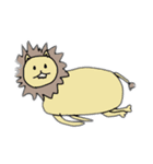 くせのある動物たちのスタンプ（個別スタンプ：7）