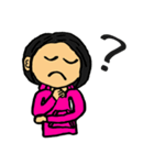 ピンク女子スタンプ（個別スタンプ：2）