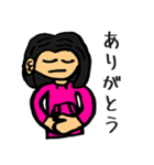 ピンク女子スタンプ（個別スタンプ：3）