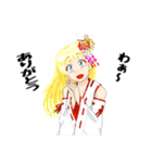 頑張る巫女お姉さん  HG3（個別スタンプ：4）