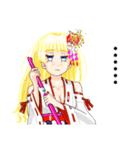 頑張る巫女お姉さん  HG3（個別スタンプ：8）