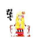 頑張る巫女お姉さん  HG3（個別スタンプ：30）