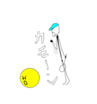 テニスボールの憂鬱（個別スタンプ：14）