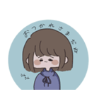 ゆるい 男の子と女の子（個別スタンプ：2）