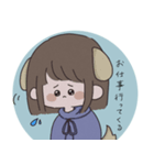 ゆるい 男の子と女の子（個別スタンプ：3）