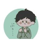 ゆるい 男の子と女の子（個別スタンプ：6）