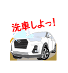 SUV自動車しろっきー君（個別スタンプ：3）