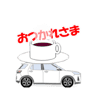 SUV自動車しろっきー君（個別スタンプ：9）