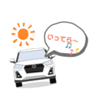 SUV自動車しろっきー君（個別スタンプ：26）