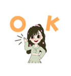 可愛いキャラクター✌️（個別スタンプ：7）