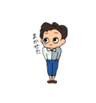 裾短め清楚系男子（個別スタンプ：3）