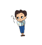 裾短め清楚系男子（個別スタンプ：5）