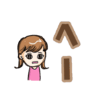 ボブ女の子スタンプ（個別スタンプ：9）