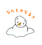 夏の雪だるま（個別スタンプ：5）