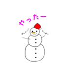 夏の雪だるま（個別スタンプ：12）