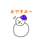 夏の雪だるま（個別スタンプ：25）