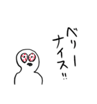 適当あいさつ【目がイってる人】（個別スタンプ：14）