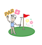 【ろくはち】GOLFスタンプ (めがねSさん用)（個別スタンプ：14）