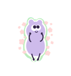 紫色したクマっぽいモンスター（個別スタンプ：4）