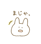 なんともいえない表情。(うさぎ)（個別スタンプ：23）