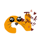 変なキャラクター達（個別スタンプ：4）