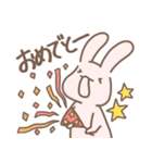 もちもちうさぎらびゅ（個別スタンプ：40）